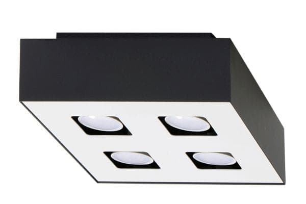 Loftlampe MONO 4 Sort Sollux Lighting SL.0073