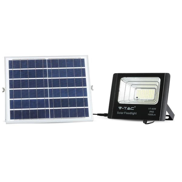 V-TAC Solar LED Halogen Spotlight 16W IP65 Cold 1050lm