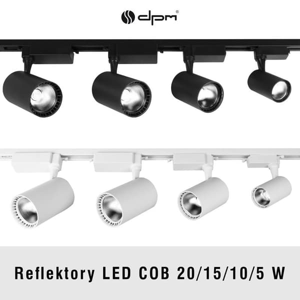 LED-skinnespot 5W sort X-Line DPM