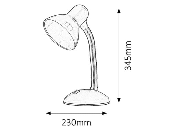 Barnbordslampa orange E27 Dylan 4171 Rabalux