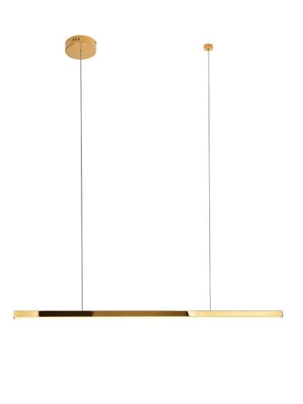 Moderne aflang pendel poleret guld TRIO LED 12W P0425D Maxlight