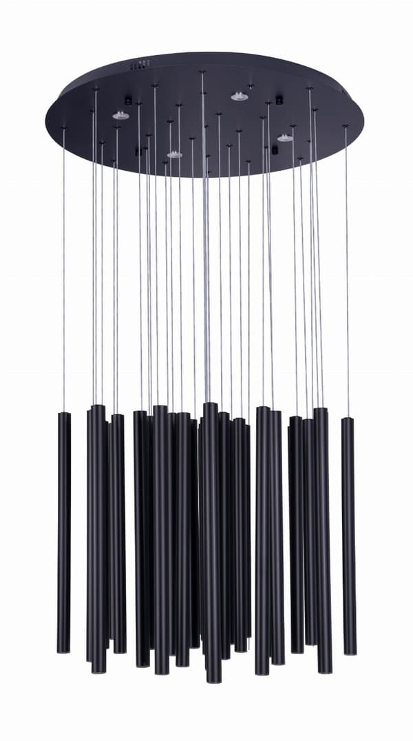 Pendellampe 33 sorte rør dæmpbar ORGANIC LED 45W P0419D Maxlight