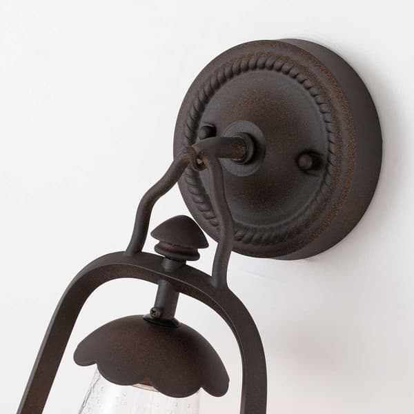 Elstead Miners E27 60W vanha pronssinen ulkoseinävalaisin