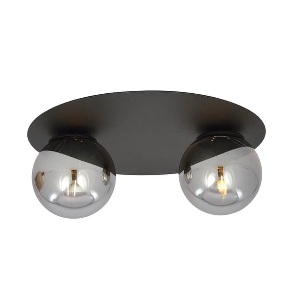 Emibig loftlampe 2xE14 40W SOLAR 2 SORT/GRAFIT 1128/2