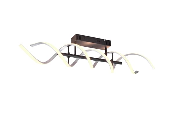 Moderne loftlampe indbygget LED SEQUENCE sølv Trio 641810205