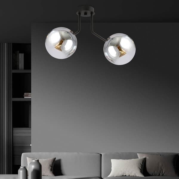 Emibig loftlampe 2xE14 40W NOVA 2 SORT/GRAFIT 1140/2