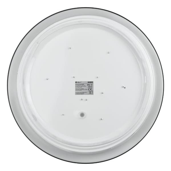 Rund sort LED badeværelsesloftlampe 18W IP44 DPM