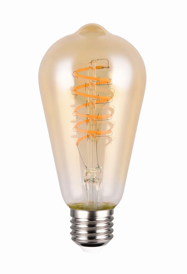LED pære rav oval E27 7W varm 500lm Trio
