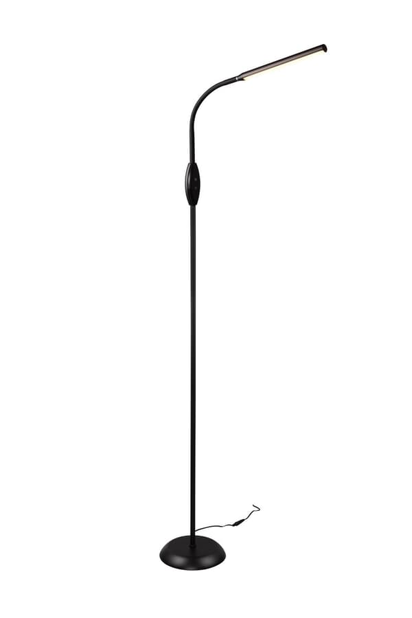 Moderne sort gulvlampe med fleksibel arm LED 5W TORO RL