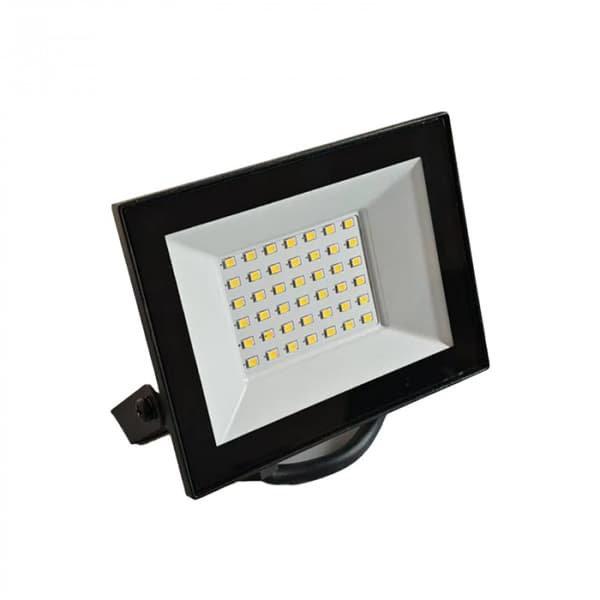 LED-projektør 30W 4000K sort 2700lm IP65 Ecolight