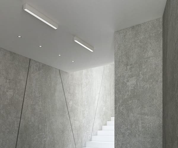 Moderni valkoinen lineaarinen LED-kattovalaisin 18W LINEAR Maxlight