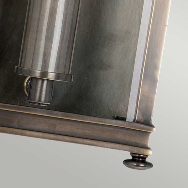 Utomhusvägglampa mörkbrun E14 40W Holborn Elstead