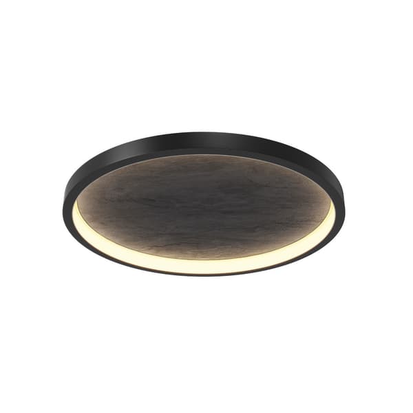 Art deco loftlampe sort rund tekstureret steninteriør LED 40W ORIGN Maytoni