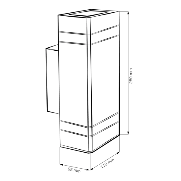 Ulkoseinävalaisin GILBERT 2xGU10 GILBERT 307866 Polux