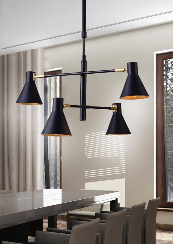 Candellux LESS 34-72689 sort lysekrone