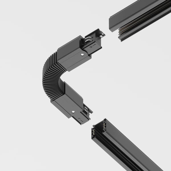 Fleksibelt stik til skinnesystemer sort TRINITY Maytoni Technical