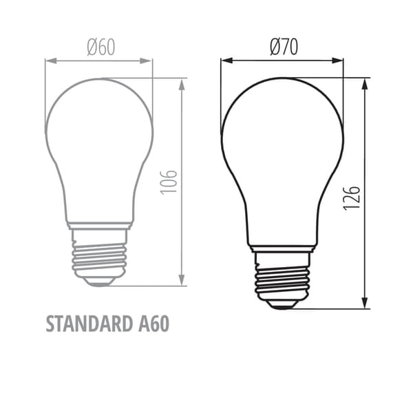 LED-lampa E27 18W varm Kanlux 29648
