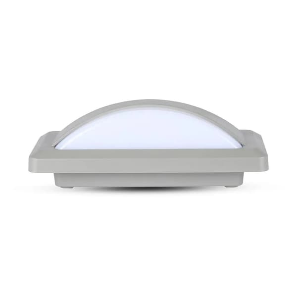 V-TAC 12W LED ulkoseinävalaisin harmaa IP65 VT-8058 3000K 1160lm