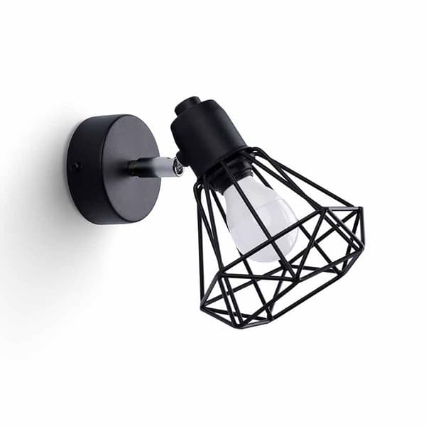 Sollux ARTEMIS industriel sort væglampe SL.1105