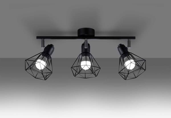 Sollux ARTEMIS industriel sort loftlampe SL.1107