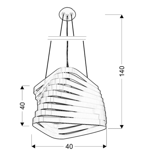 Candellux BIZO 31-21581 krom pendellampe