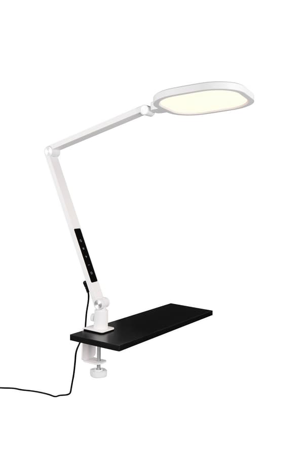 Moderne hvid justerbar touch-skrivebordslampe med timer LED 13.5W SERVO Trio