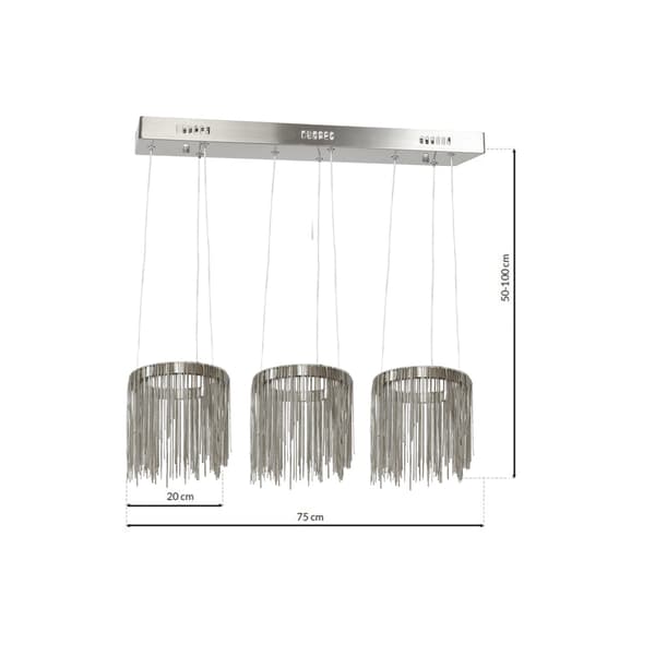 Lysekrone 54W LED CASCATA ML3793 Milagro