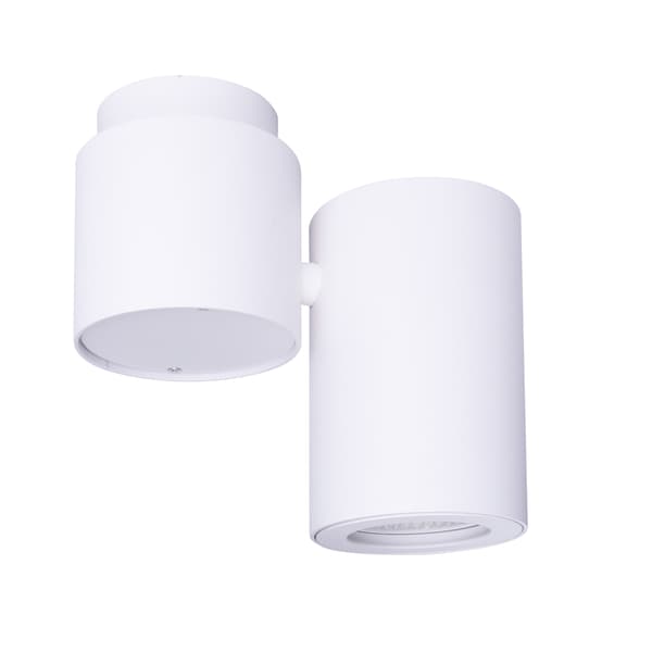 Modern rörlig takspotlight rund vit 1xGU10 50W BARRO Maxlight