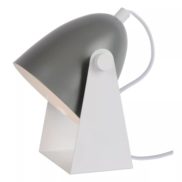 Bordlampe grå hvid spotlight E14 Chago Lucide