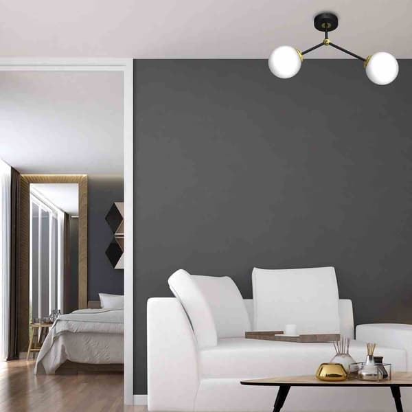 LED loftslampe Milagro JOY MLP7459 sort / guld