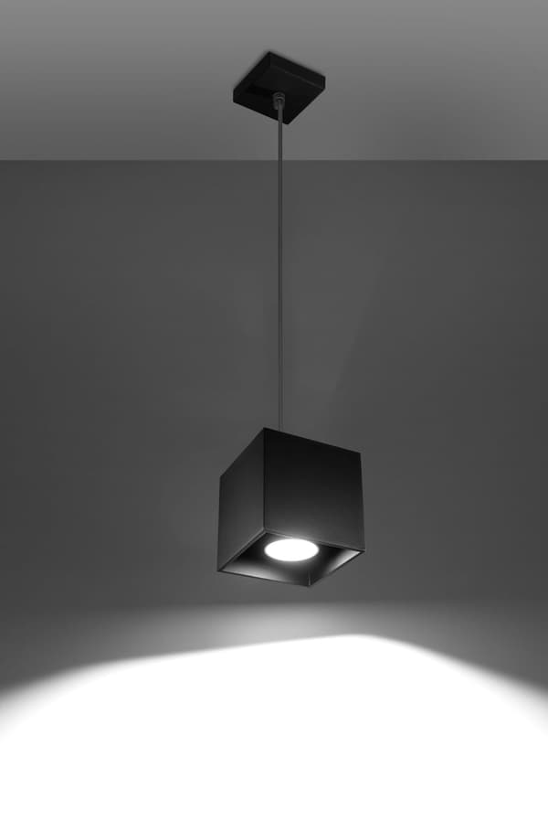 Pendellampe QUAD 1 Sort Sollux Lighting SL.0060