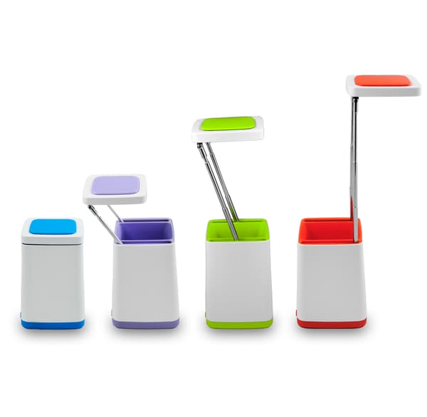 LED skrivebordslampe lilla USB HELSINKI 302847 Polux
