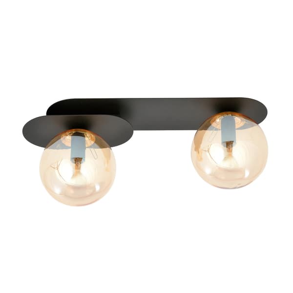 Emibig loftlampe 2xE14 40W PLAZA 2 SORT/HONNING 1120/2