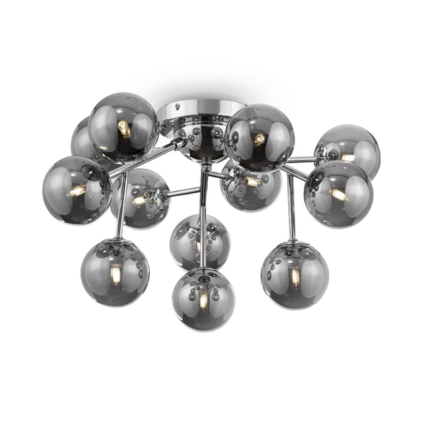 Loftlampe krom, glaskugler Dallas Maytoni MOD545PL-12CH
