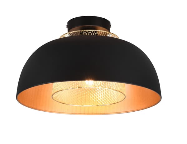 Moderne loftslampe PUNCH sort RL R60811032