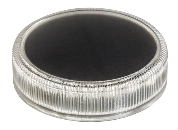 Moderne rund solcellelampe til haven Ø8.5cm batteri lyssensor neutral LED 0.3W IP65 TRILLO Rabalux