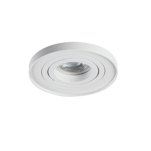 Infälld spotlight rund vit rörlig 1xGX5.3 / GU10 10W TINY Kanlux