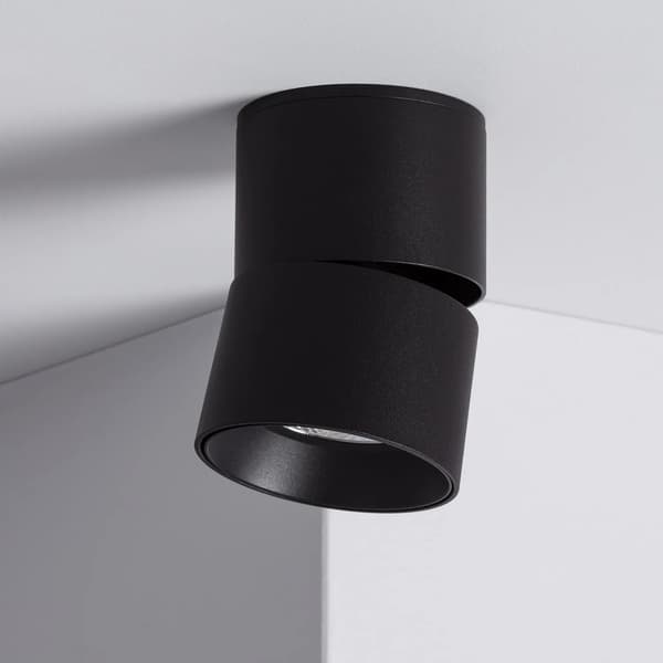 Spot LED-spotlight 7W varm sort Romeo Abruzzo LPR-7W-C-WW