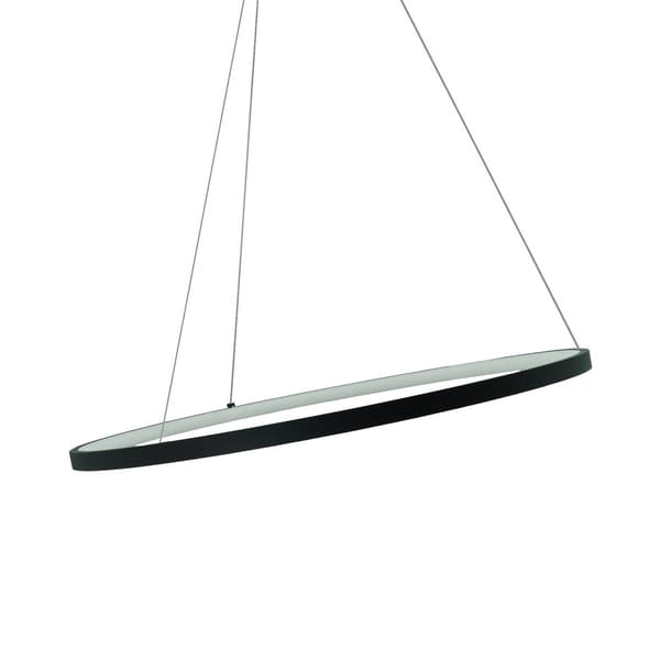 Sort LED-ring pendellampe 36W Peoria IdeaLed