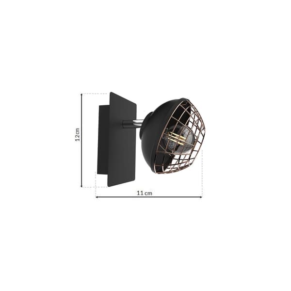 Seinävalaisin 1x40W E14 LOGAN ML4609 Milagro