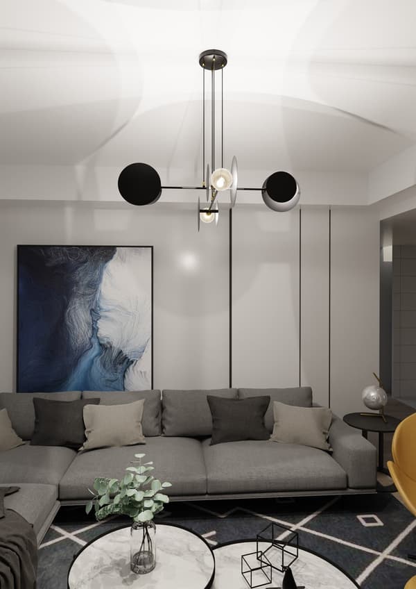 Lysekrone Emibig 4xE27 40W IDEA 4 BLACK 792/4