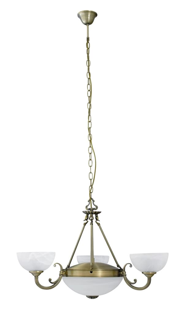 Klassisk lysekrone E14 3x40 + E27 2x60W farve bronze 8543 Marlene Rabalux