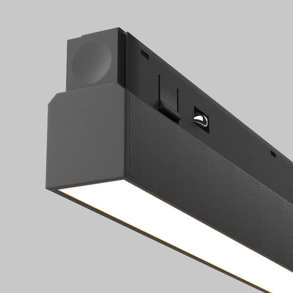 Sort lineær LED-skinnespot 30W BASIS Maytoni Technical
