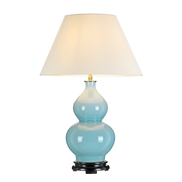 Keramisk bordlampe lyseblå Harbin E27 60W Designer's Lightbox