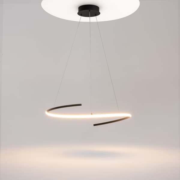 Moderne sort Curve LED 31W pendellampe Maytoni