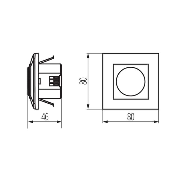 Mikrovågsrörelsesensor MERGE Kanlux 23453