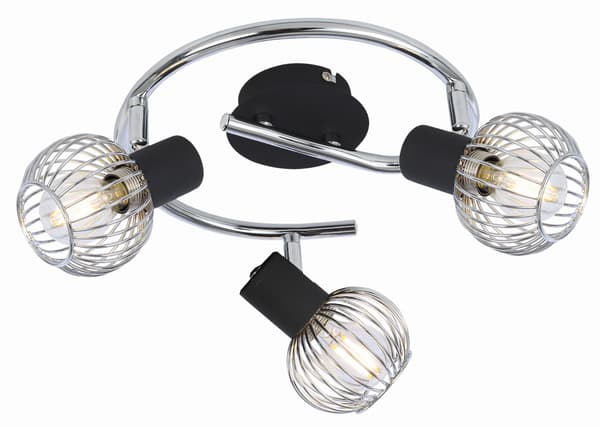 Candellux OSLO 98-61867 sort loftlampe
