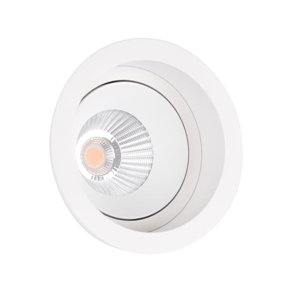 Infälld rörlig spotlight vit rund LED 10W HIDEN Maxlight