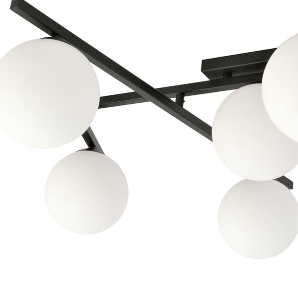 Emibig loftlampe 4xE14 40W SMART 4 SORT/OPAL 1103/4
