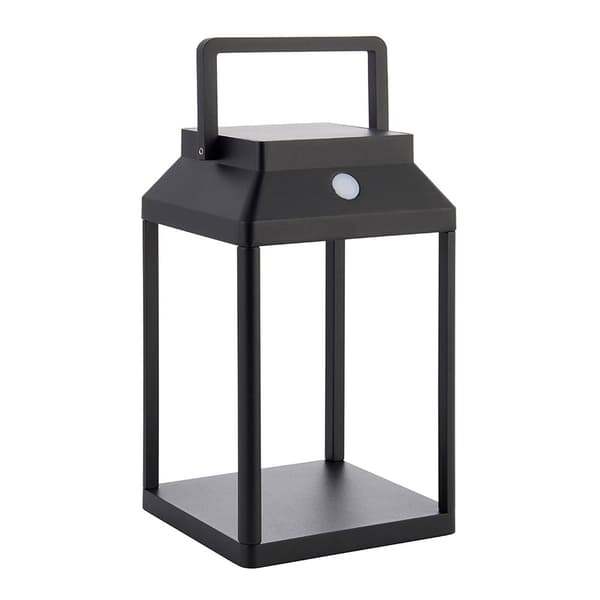 Udendørs terrasse solcelle USB sort bur LED 3.15W LINTERNA Endon